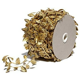 Great for DIY Craft Gift Wrapping Party Wedding Home Decoration Tosnail 5 Roll Total 109 Yards Olive Green Leaves Leaf Trim Ribbon Artificial Vines Leaf Garland